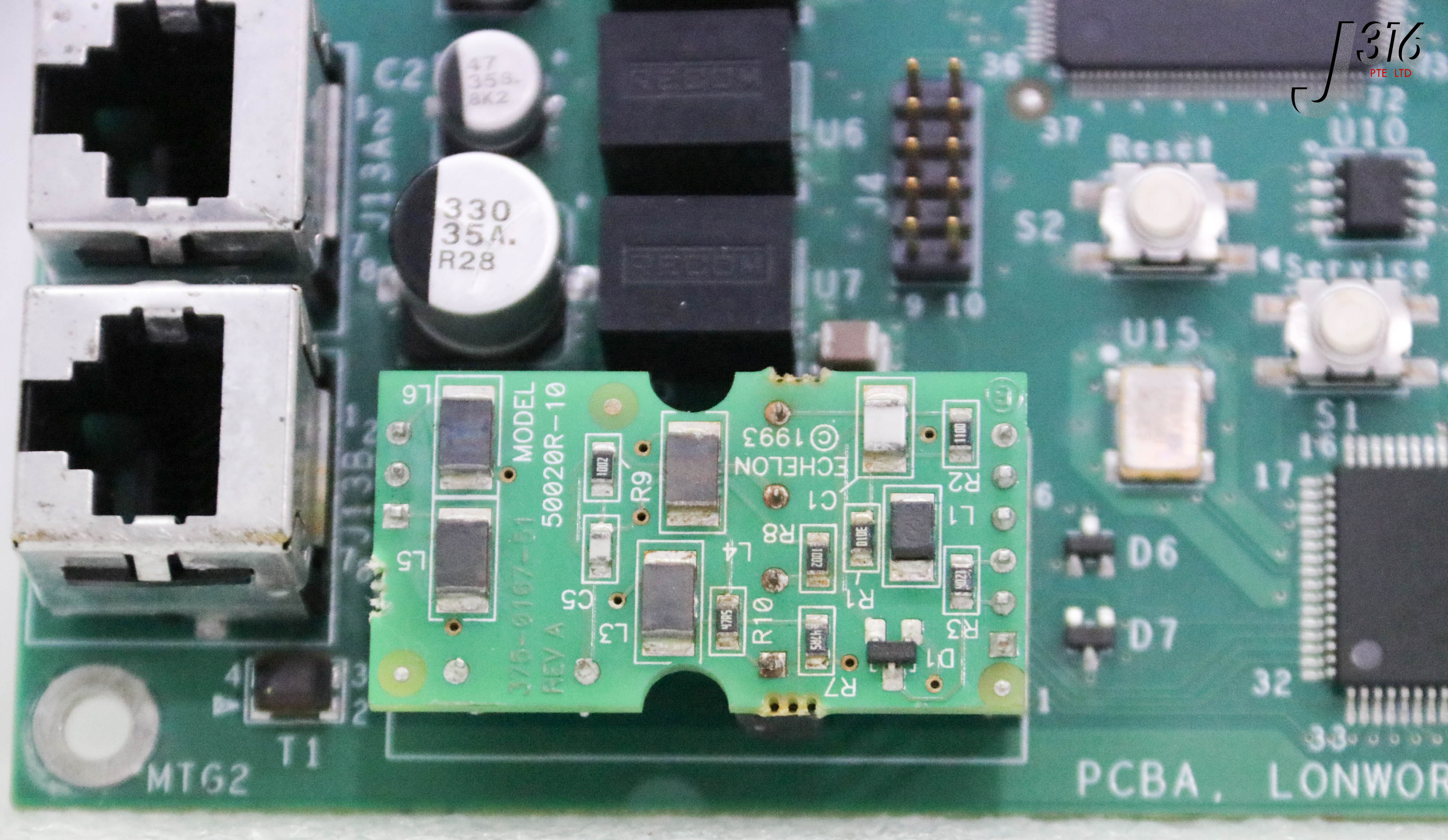 【12】 37056 LAM RESEARCH PCBA, LONWORKS, 6 PORT RS232, NODE 810-225420